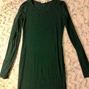 Forest green tshirt dress